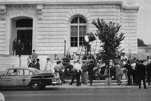 Filming of "Advise and Consent"