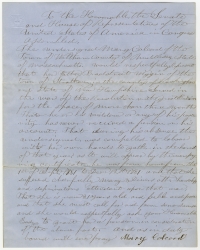 Petition of Mary Colcord, 1852