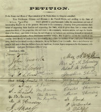 Petitions Referred to the Senate Committee on Finance Regarding the Passage of the Revenue Acts of 1861 and 1862