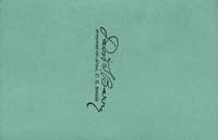Image of the back of the 1929 Inauguration Ticket