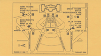 Image of the back of the 1993 Inauguration Ticket