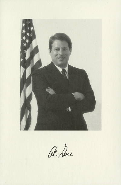 Image of the Vice President from the invitation for the 1993 Presidential Inauguration. 