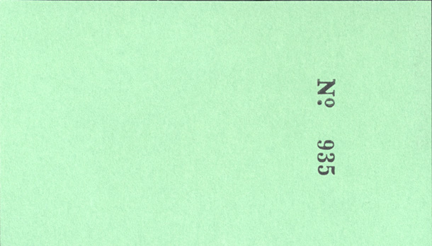 Image of the back of the 1961 Inuguration Ticket