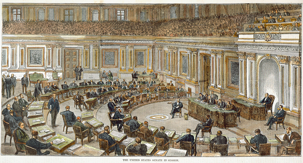 THE UNITED STATES SENATE IN SESSION. by Unidentified