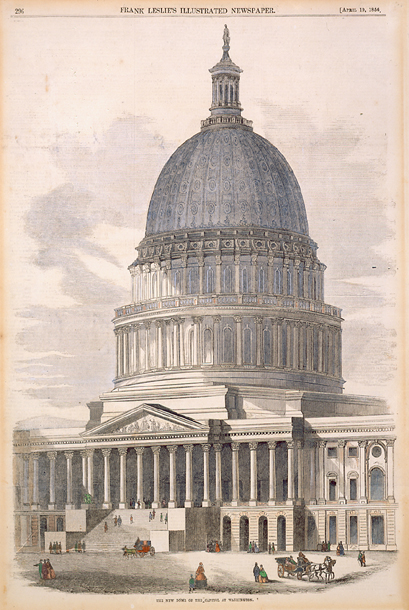 The New Dome of the Capitol at Washington. (Acc. No. 38.00041.001)