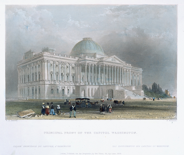 Principal Front of the Capitol Washington. (Acc. No. 38.00045.002)
