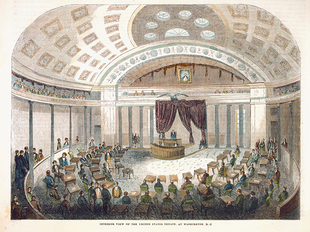 Interior View of the United States Senate, at Washington, D.C. (Acc. No. 38.00051.004)