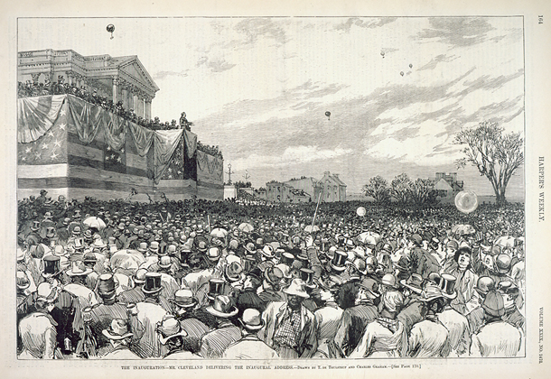 The Inauguration—Mr. Cleveland Delivering the Inaugural Address. (Acc. No. 38.00060.002)