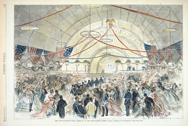 The Inauguration Ball—Arrival of the President's Party. (Acc. No. 38.00061.001)