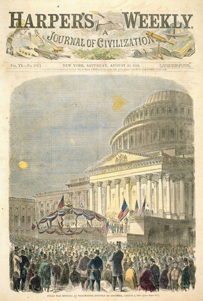 Great War Meeting at Washington, District of Columbia, August 6, 1862. (Acc. No. 38.00064.001)