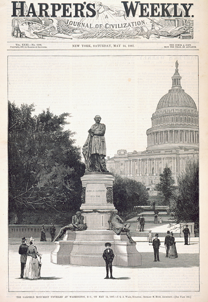 The Garfield Monument Unveiled at Washington, D.C., on May 12, 1887. (Acc. No. 38.00091.002)