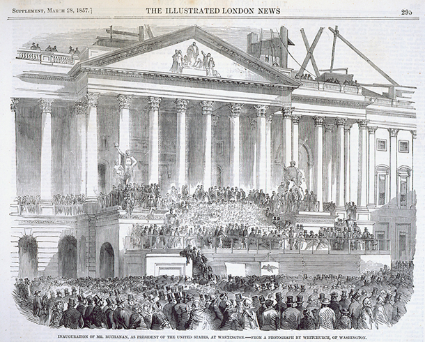Inauguration of Mr. Buchanan, as President of the United States, at Washington.  (Acc. No. 38.00096.001)