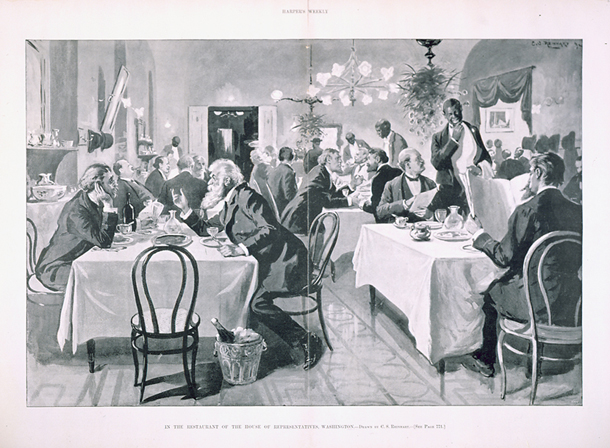 In the Restaurant of the House of Representatives, Washington. (Acc. No. 38.00147.001)