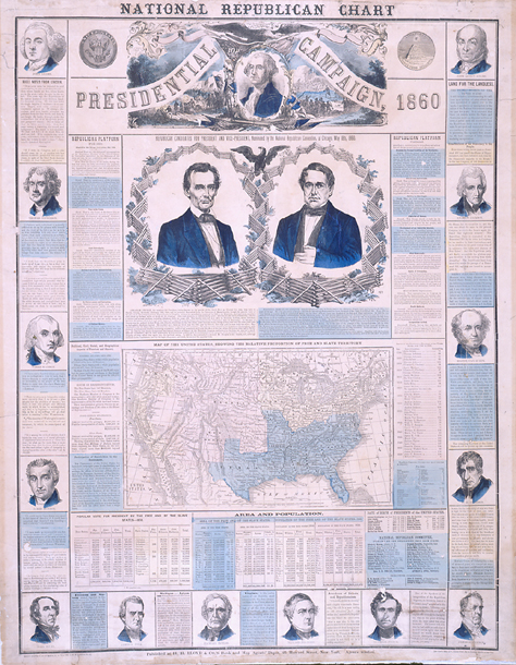 National Republican Chart—Presidential Campaign 1860