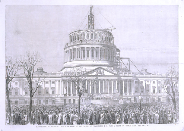 Inauguration of President Lincoln, in Front of the Capitol, at Washington, D.C. (Acc. No. 38.00151.001)