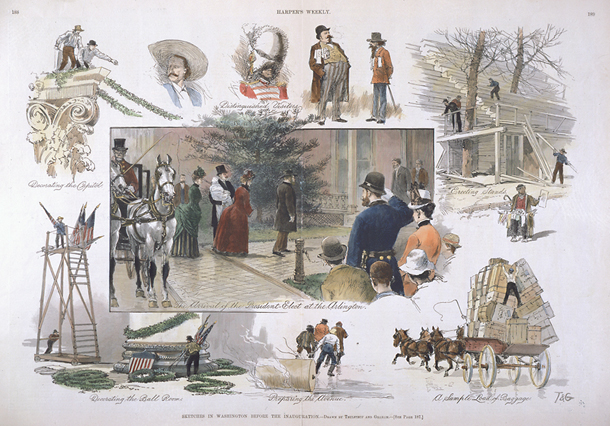 Sketches in Washington before the Inauguration. (Acc. No. 38.00256.001)
