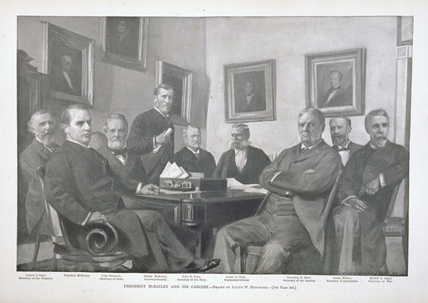 President McKinley and His Cabinet. (Acc. No. 38.00261.001)
