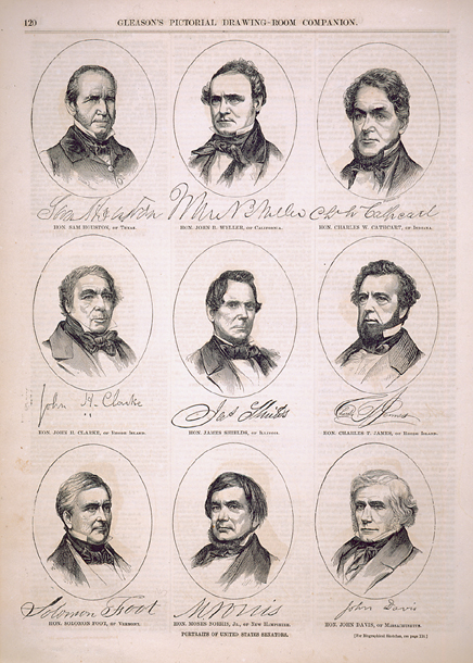 Portraits of United States Senators.