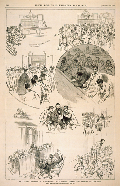 An Artist's Rambles in Washington.—No. 2: Scenes during the Session of Congress. (Acc. No. 38.00367.002)