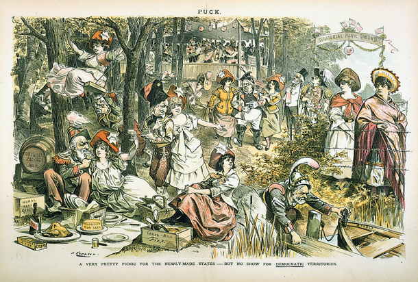 A Very Pretty Picnic for the Newly-Made States—But No Show for Democratic Territories. (Acc. No. 38.00575.001)
