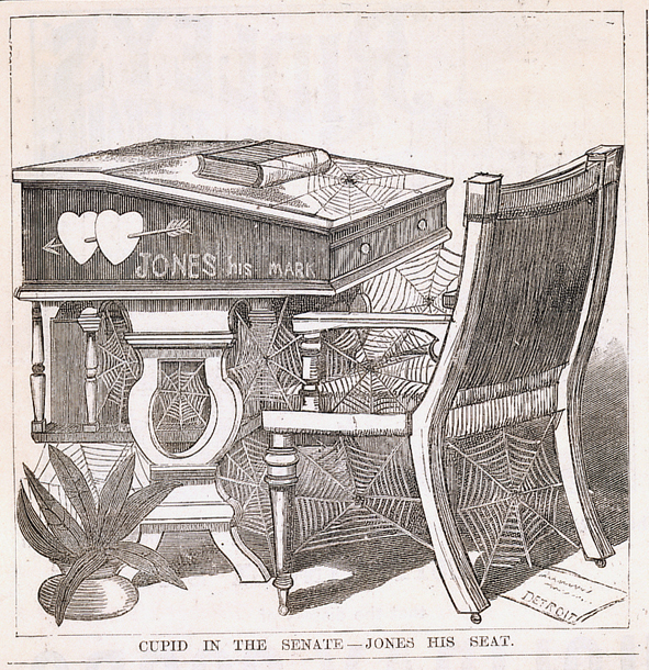 Cupid in the Senate—Jones His Seat. (Acc. No. 38.00638.001)