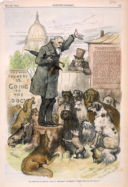 Our Republic Is Always "Going to the Dogs"—According to Those Who Can Not Run It. (Acc. No. 38.00646.001)