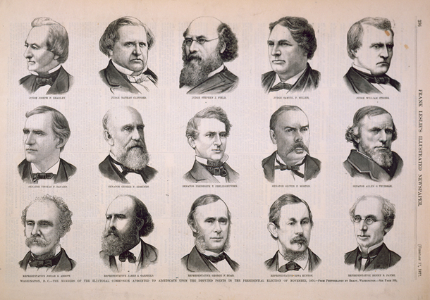 Washington, D. C.—The Members of the Electoral Commission Appointed to Adjudicate upon the Disputed Points in the Presidential Election of November, 1876.
