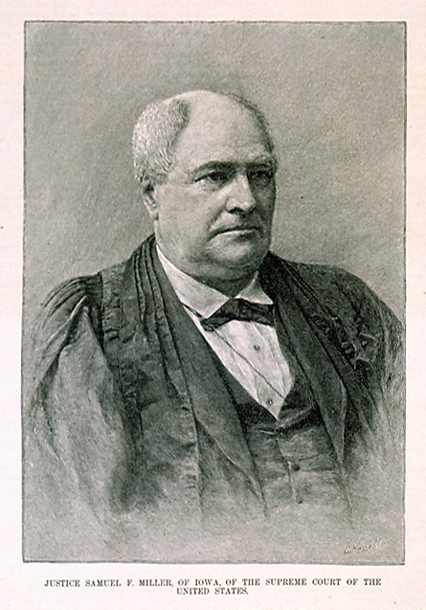 Justice Samuel F. Miller, of Iowa, of the Supreme Court of the United States. (Acc. No. 38.00802.001)