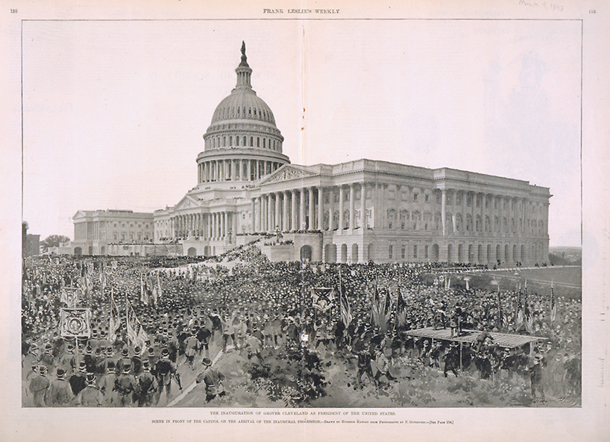 The Inauguration of Grover Cleveland as President of the United States / Scene in Front of the Capitol on the Arrival of the Inaugural Procession (Acc. No. 38.00957.001)