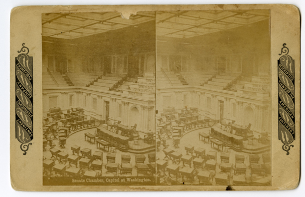 Senate Chamber, Capitol at Washington. (Acc. No. 38.01140.001)