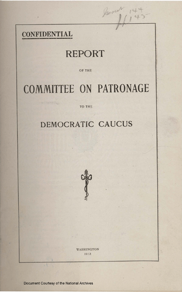 Report of the Committee on Patronage