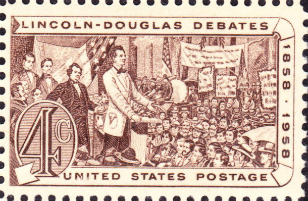 Lincoln-Douglas Debates Stamp