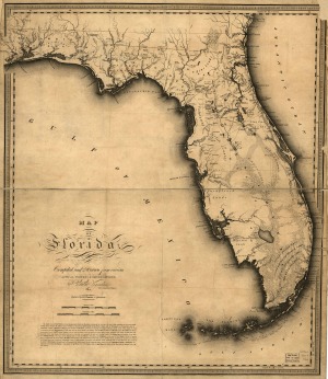Map of Florida, 1823