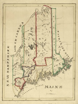 Map of Maine, 1819