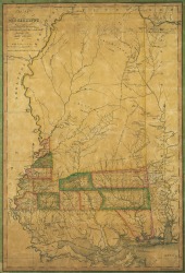 Map of Mississippi, 1820