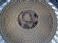 View from rotunda floor of U.S. Capitol dome ceiling