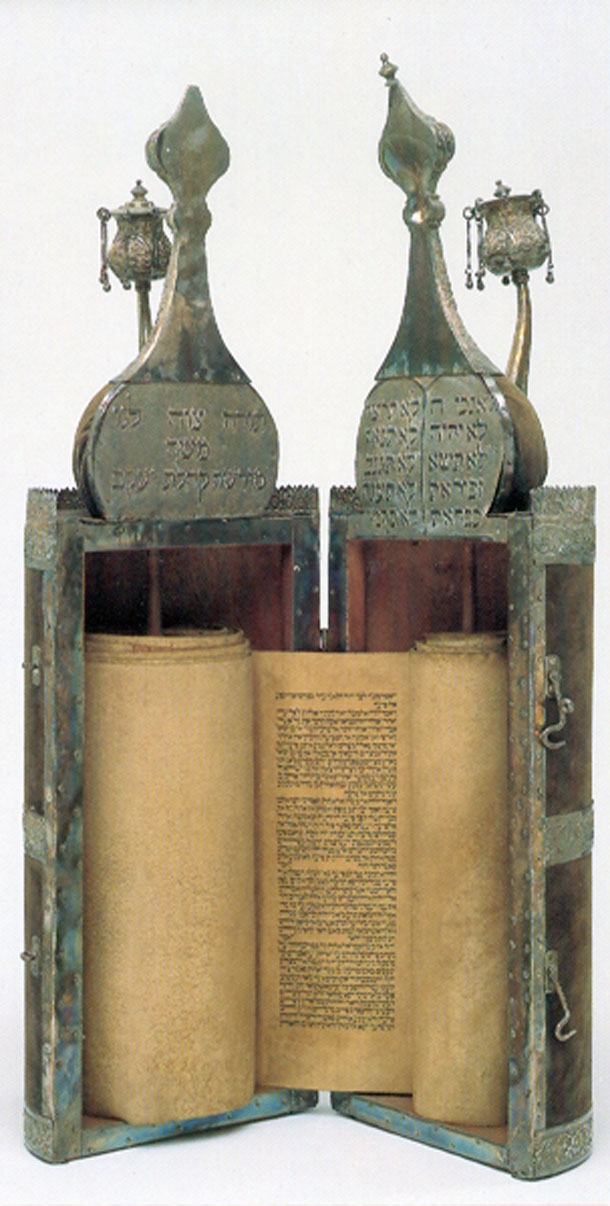 Nineteenth-century Torah Scroll and Tik
