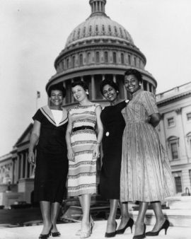 Christine McCreary with Capitol Hill colleagues.