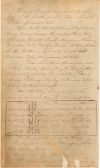 Page from the Senate Journal Showing the Expungement of a Resolution to Censure President Andrew Jackson, 1834