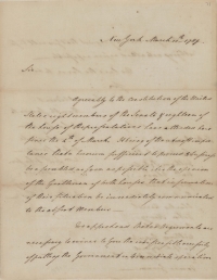 Letter to Absent Senators from the Senate, March 11, 1789