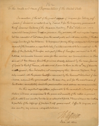 Message from President Thomas Jefferson to Congress Regarding the Louisiana Purchase, 1804