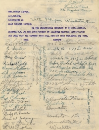 Petition Signed by War Veterans of Wichita, Kansas, 1932