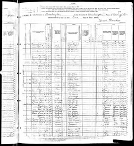 1880 Census Document Identifying Andrew F. Slade as a "Page in the Senate"