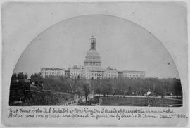 Statue of Freedom Placed upon the Capitol Dome, December 2, 1863