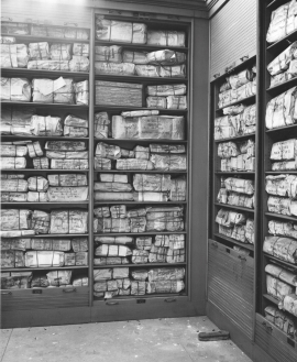 Senate Records Storage in the U.S. Capitol, April 1, 1937