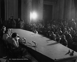 Watergate Committee press conference.