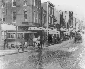 Horse Car in Washington, D.C., 1893