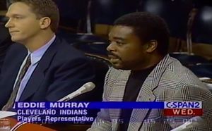 Video Frame - Eddie Murray Testifying before the Senate Subcommittee on Antitrust, Monopolies, and Business Rights, 1995
