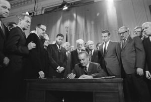 Signing of the Civil Rights Act of 1968