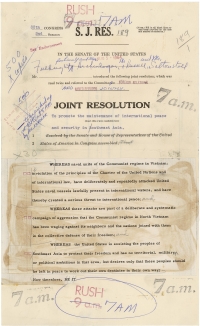 Tonkin Gulf Resolution, as Introduced in the Senate, August 5, 1964